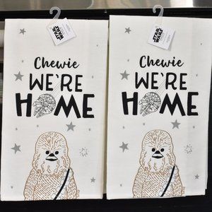 Star Wars Kitchen Towels-Set of 2-"Chewie We're Home"